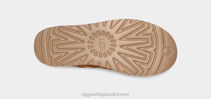 castanha plataforma de trança clássica mini ii UGG 20TJ2134 mulheres