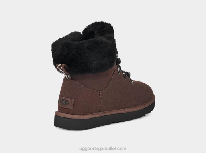 cedro queimado mini laço alpino clássico UGG 20TJ533 mulheres
