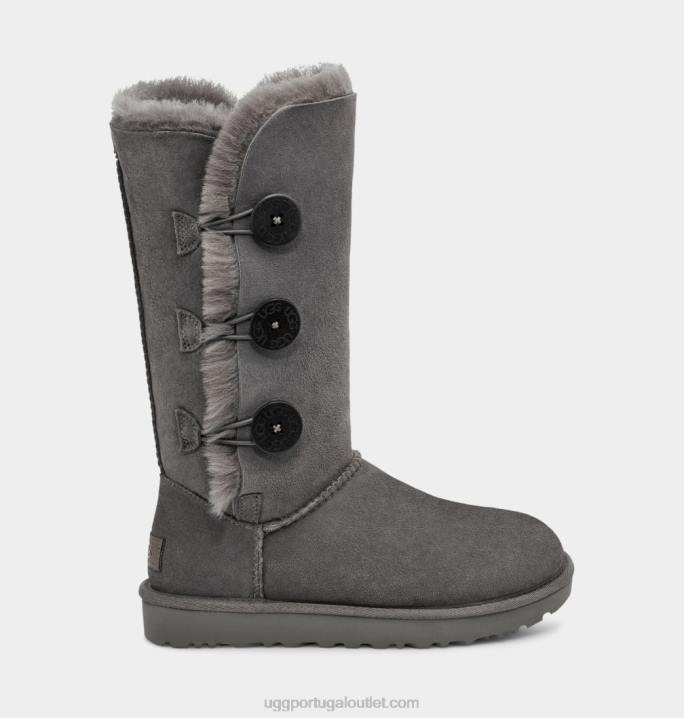 cinza Bota Bailey Button Triplet II UGG 20TJ366 mulheres