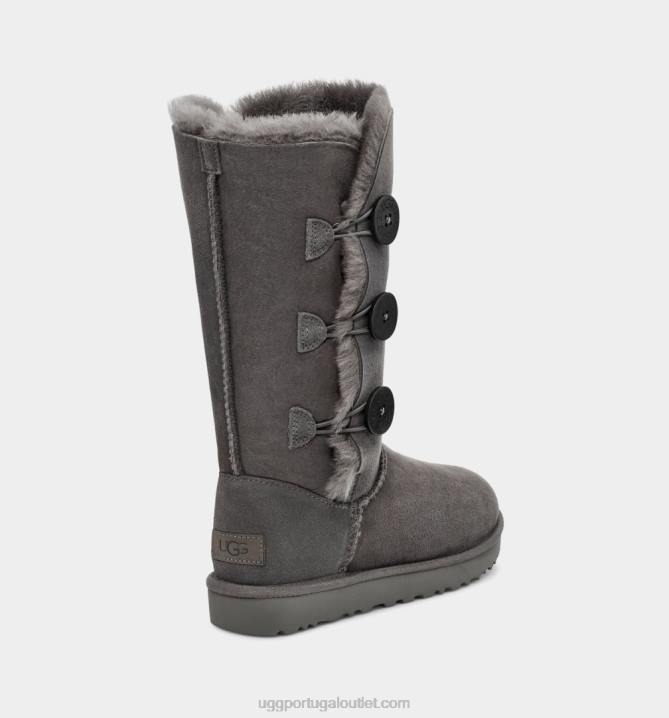 cinza Bota Bailey Button Triplet II UGG 20TJ366 mulheres