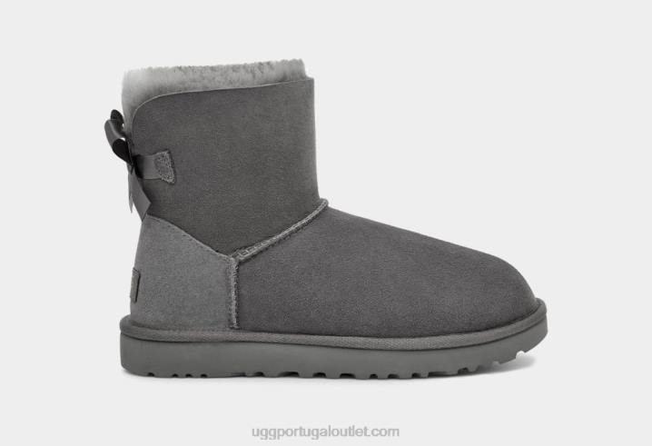 cinza bota mini bailey bow ii UGG 20TJ361 mulheres