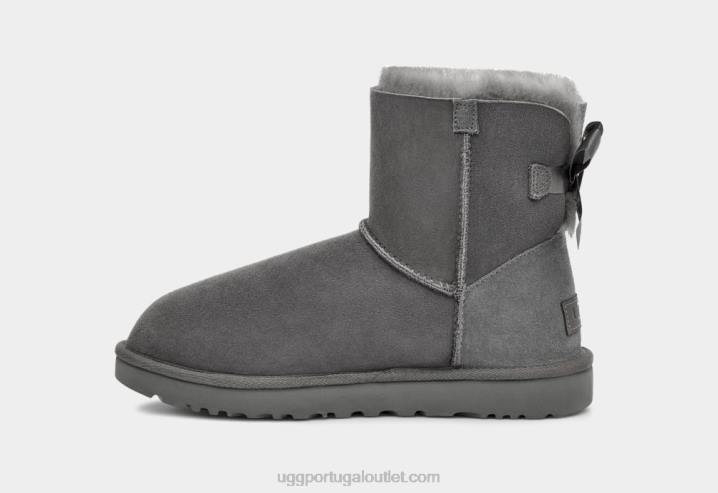 cinza bota mini bailey bow ii UGG 20TJ361 mulheres