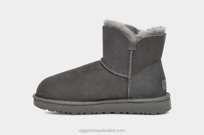 cinza bota mini bailey button ii UGG 20TJ362 mulheres