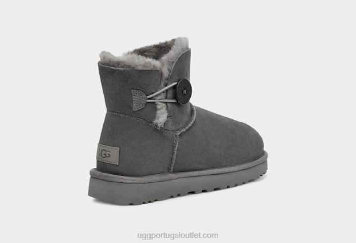 cinza bota mini bailey button ii UGG 20TJ362 mulheres