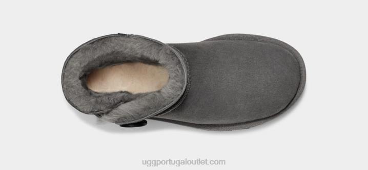 cinza bota mini bailey button ii UGG 20TJ362 mulheres