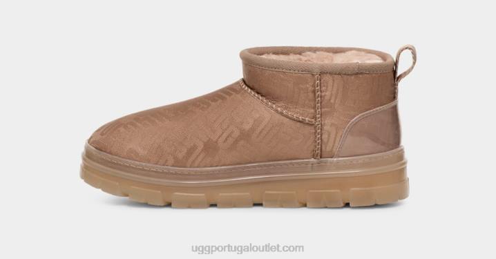 cinza bronzeado clássico ultra mini monograma UGG 20TJ2138 mulheres