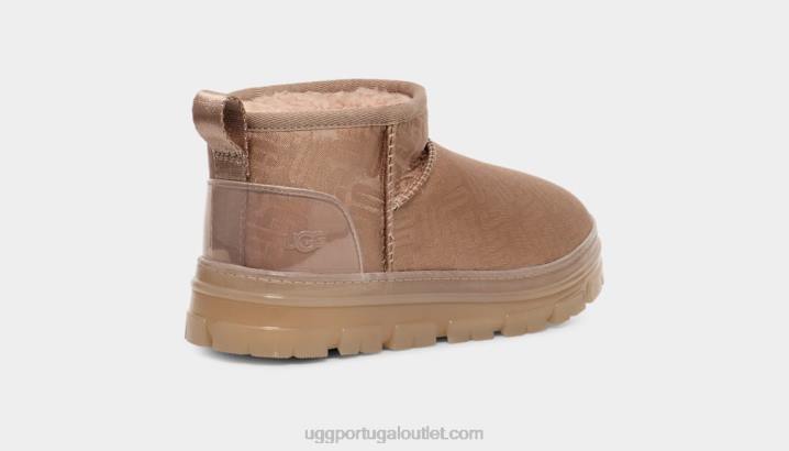 cinza bronzeado clássico ultra mini monograma UGG 20TJ2138 mulheres