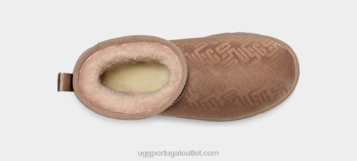 cinza bronzeado clássico ultra mini monograma UGG 20TJ2138 mulheres