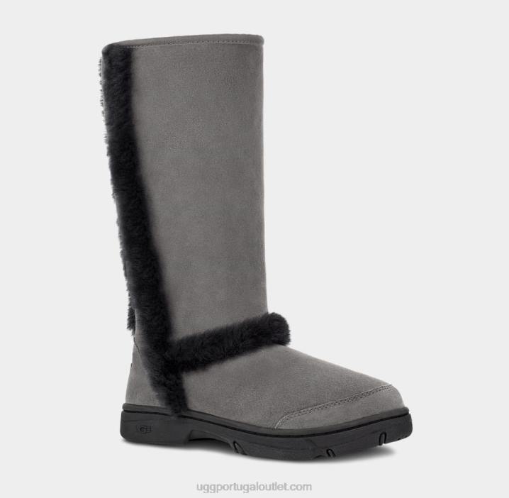 cinzento Preto raio de sol alto UGG 20TJ595 mulheres