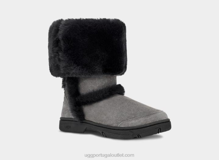 cinzento Preto raio de sol alto UGG 20TJ595 mulheres