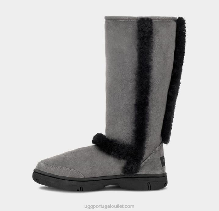 cinzento Preto raio de sol alto UGG 20TJ595 mulheres