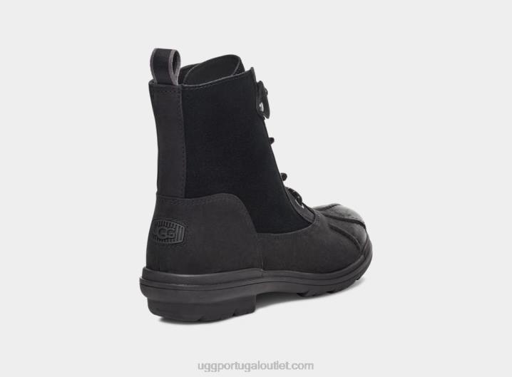 couro preto pato Habsburgo UGG 20TJ735 mulheres