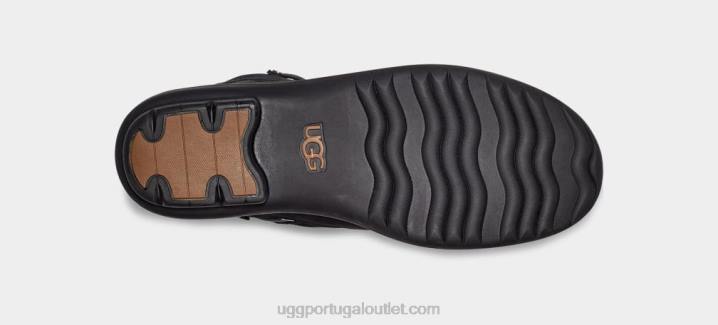couro preto pato Habsburgo UGG 20TJ735 mulheres