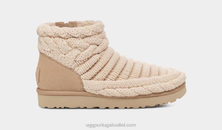 natural clássico mini malha grossa UGG 20TJ703 mulheres