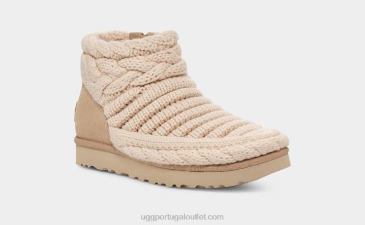 natural clássico mini malha grossa UGG 20TJ703 mulheres