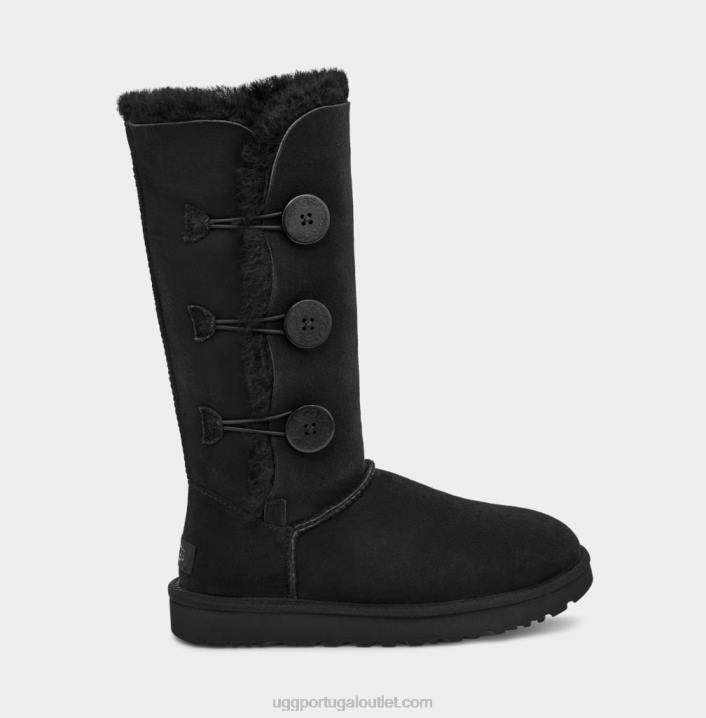 preto Bota Bailey Button Triplet II UGG 20TJ365 mulheres