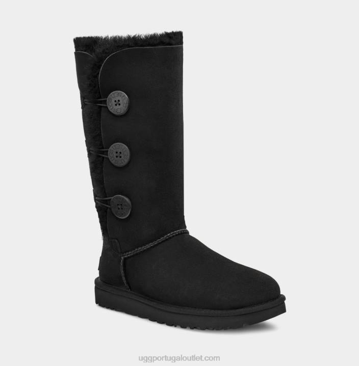 preto Bota Bailey Button Triplet II UGG 20TJ365 mulheres