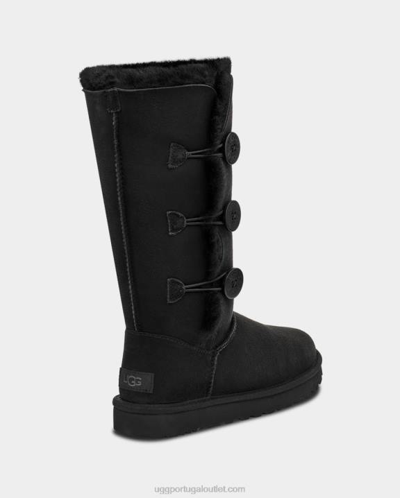 preto Bota Bailey Button Triplet II UGG 20TJ365 mulheres
