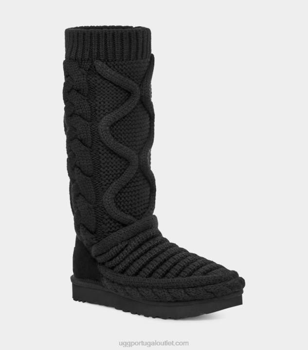 preto Bota clássica de malha volumosa UGG 20TJ759 mulheres