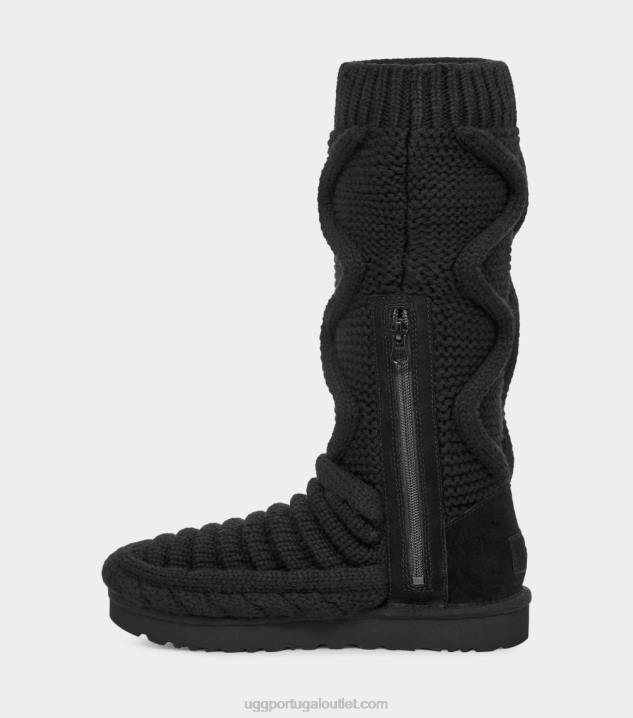 preto Bota clássica de malha volumosa UGG 20TJ759 mulheres