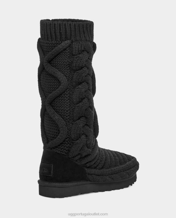 preto Bota clássica de malha volumosa UGG 20TJ759 mulheres