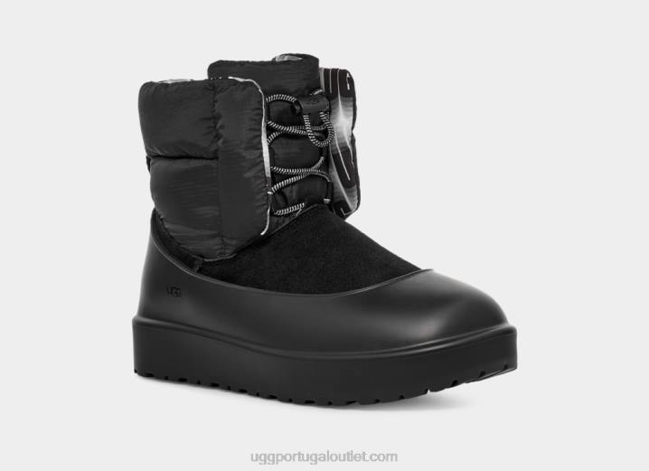 preto botão maxi clássico UGG 20TJ521 mulheres