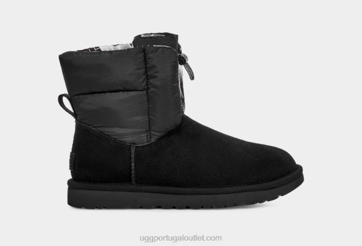preto botão maxi clássico UGG 20TJ521 mulheres