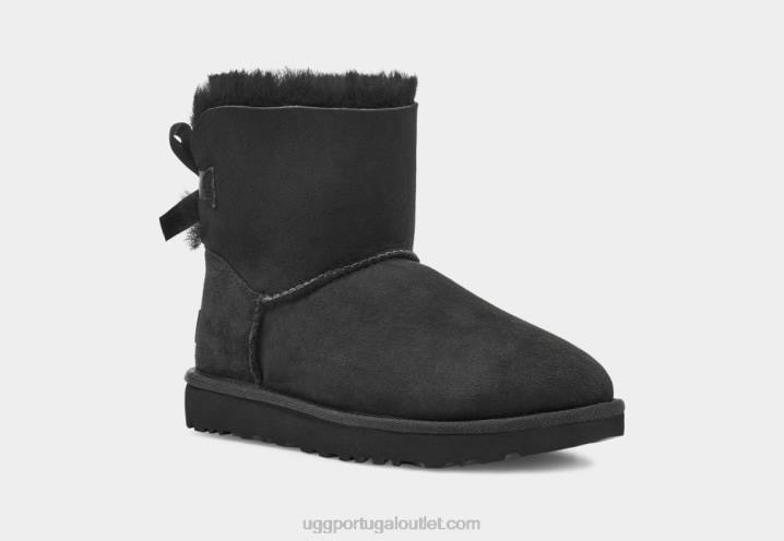 preto bota mini bailey bow ii UGG 20TJ360 mulheres
