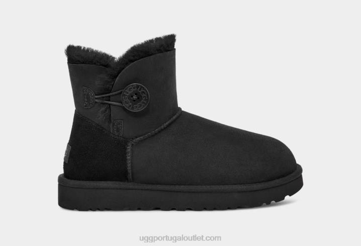preto bota mini bailey button ii UGG 20TJ364 mulheres