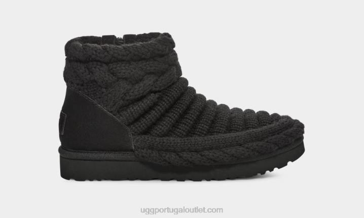 preto clássico mini malha grossa UGG 20TJ702 mulheres