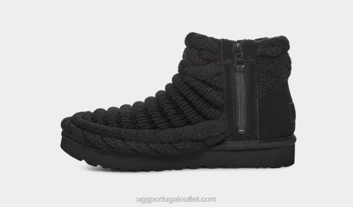 preto clássico mini malha grossa UGG 20TJ702 mulheres