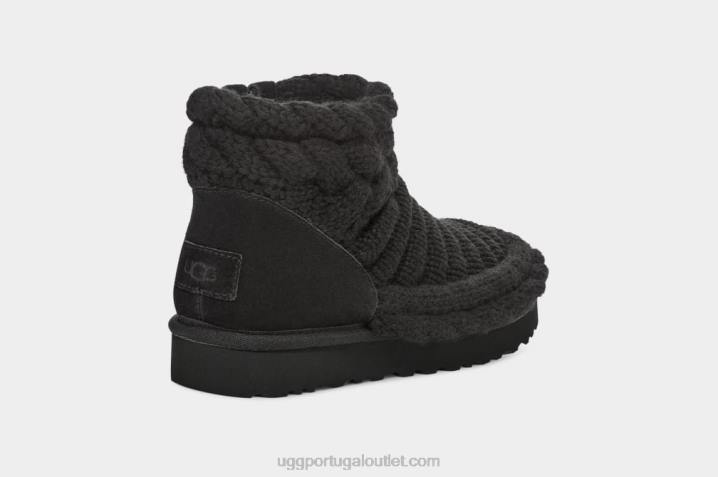 preto clássico mini malha grossa UGG 20TJ702 mulheres