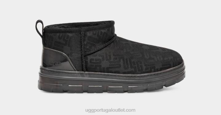 preto clássico ultra mini monograma UGG 20TJ2136 mulheres