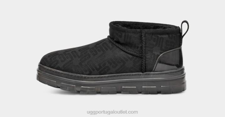 preto clássico ultra mini monograma UGG 20TJ2136 mulheres