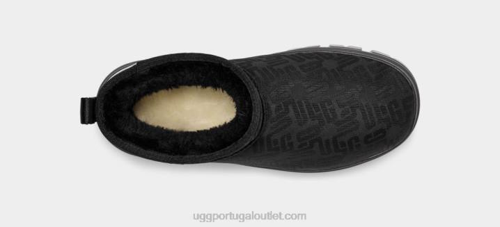 preto clássico ultra mini monograma UGG 20TJ2136 mulheres