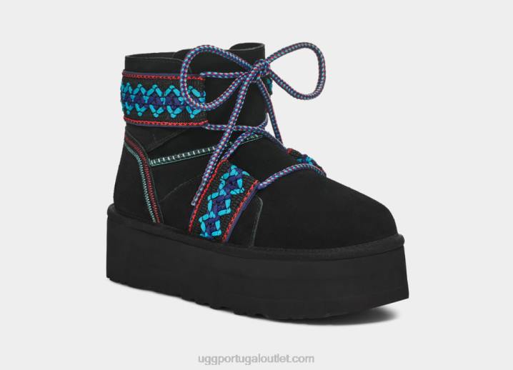 preto plataforma de trança clássica mini ii UGG 20TJ654 mulheres