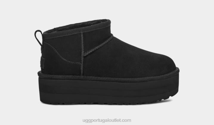 preto plataforma ultra mini clássica UGG 20TJ589 mulheres