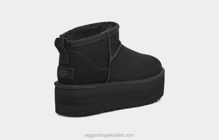 preto plataforma ultra mini clássica UGG 20TJ589 mulheres