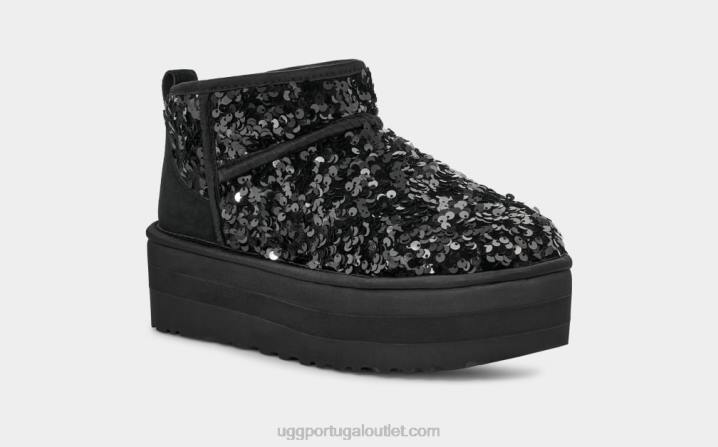 preto ultra mini lantejoulas grossas UGG 20TJ782 mulheres
