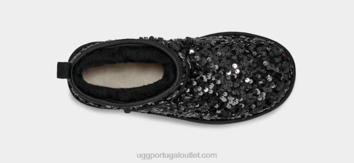 preto ultra mini lantejoulas grossas UGG 20TJ782 mulheres