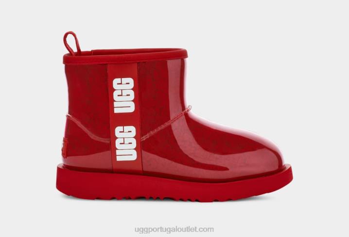 samba vermelho clássico transparente mini UGG 20TJ774 mulheres