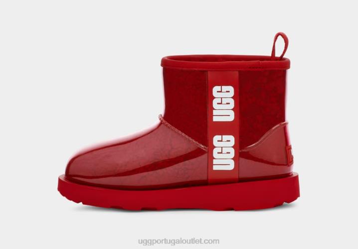 samba vermelho clássico transparente mini UGG 20TJ774 mulheres