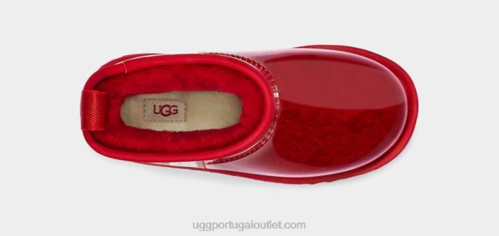samba vermelho clássico transparente mini UGG 20TJ774 mulheres