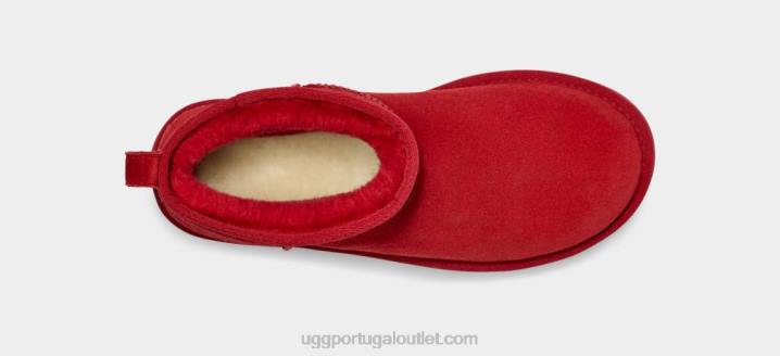 samba vermelho plataforma ultra mini clássica UGG 20TJ587 mulheres