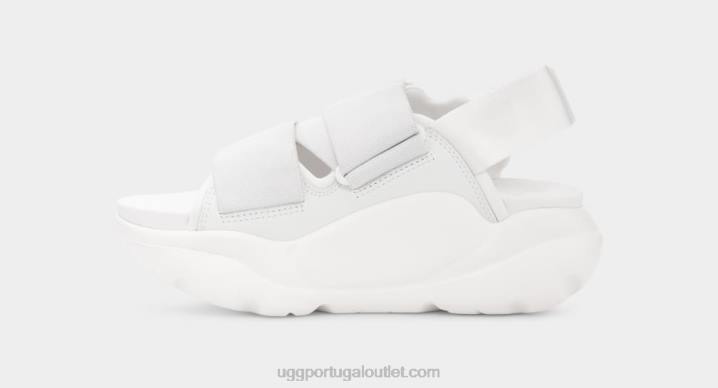 Branco brilhante la sandália de rua UGG 20TJ7 mulheres