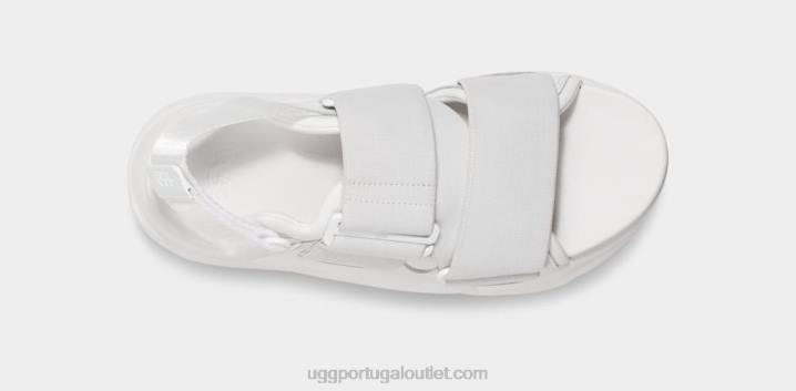 Branco brilhante la sandália de rua UGG 20TJ7 mulheres