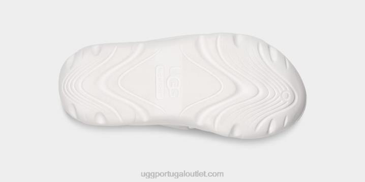 Branco brilhante la sandália de rua UGG 20TJ7 mulheres