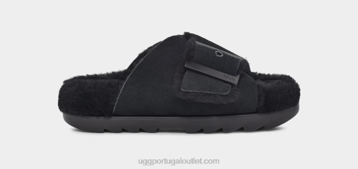 Camurça preta fivela exterior UGG 20TJ787 mulheres