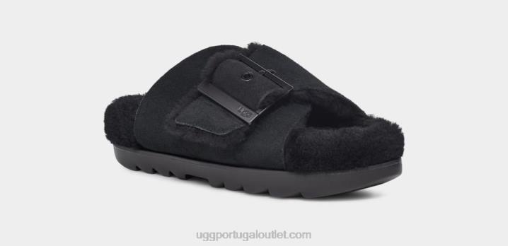Camurça preta fivela exterior UGG 20TJ787 mulheres