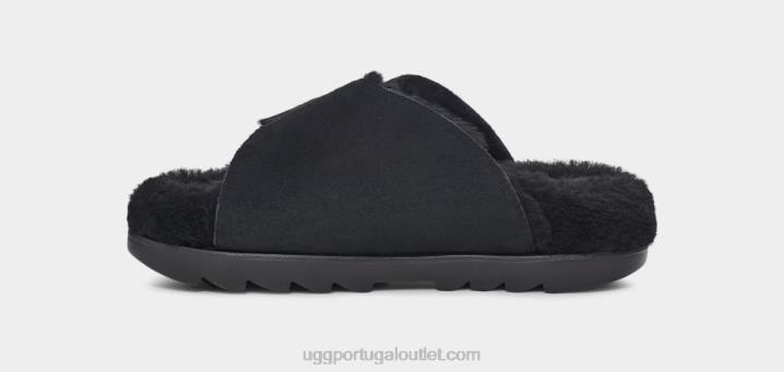 Camurça preta fivela exterior UGG 20TJ787 mulheres